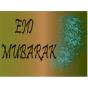 download Eid Mubarak clipart image with 180 hue color