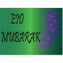 download Eid Mubarak clipart image with 270 hue color