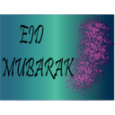download Eid Mubarak clipart image with 315 hue color