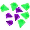 download Gemstones clipart image with 270 hue color