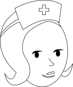 Nurse Line Art