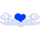 download Heart clipart image with 225 hue color