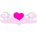 download Heart clipart image with 315 hue color