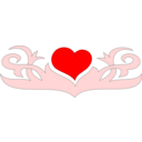 download Heart clipart image with 0 hue color