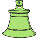 download Gold Bell clipart image with 45 hue color