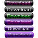 download Download Buttons clipart image with 270 hue color