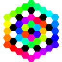 download Hexagon Tessellation March 3 2011 clipart image with 135 hue color