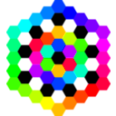 download Hexagon Tessellation March 3 2011 clipart image with 225 hue color