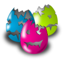 download Vicious Easter clipart image with 315 hue color