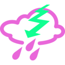 download Simple Weather Symbols clipart image with 90 hue color