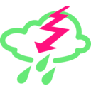 download Simple Weather Symbols clipart image with 270 hue color