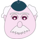 download Old Man White Mustache clipart image with 315 hue color