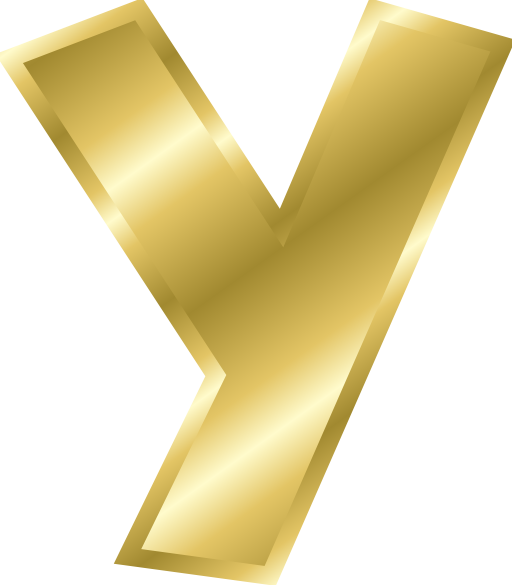 Effect Letters Alphabet Gold