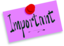 Thumbtack Note Important