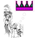 download Daydreaming clipart image with 270 hue color