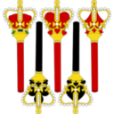 Stylized Sceptre For Card Faces