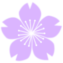 download Sakura clipart image with 270 hue color