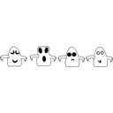 download Ghosts clipart image with 45 hue color