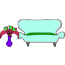 download Sofa clipart image with 270 hue color