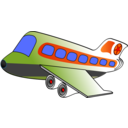 download Funny Airplane Two clipart image with 0 hue color