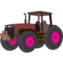 download Tractor clipart image with 270 hue color