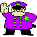 download Police Man clipart image with 45 hue color