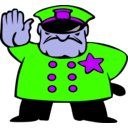 download Police Man clipart image with 225 hue color
