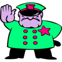 download Police Man clipart image with 270 hue color