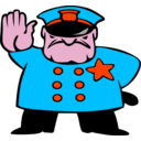 download Police Man clipart image with 315 hue color