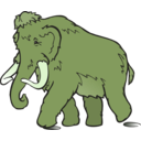download Wooly Mammoth clipart image with 45 hue color