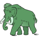 download Wooly Mammoth clipart image with 90 hue color