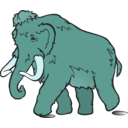 download Wooly Mammoth clipart image with 135 hue color