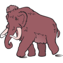 download Wooly Mammoth clipart image with 315 hue color