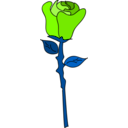 download Freehand Rose clipart image with 90 hue color