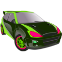 download Black Car clipart image with 90 hue color