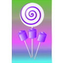 download Lollipops Candy clipart image with 270 hue color