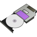 download Slim Cd Drive clipart image with 225 hue color