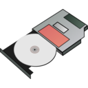 download Slim Cd Drive clipart image with 315 hue color