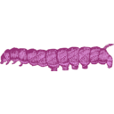 download Caterpillar clipart image with 225 hue color