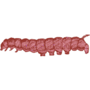 download Caterpillar clipart image with 270 hue color