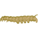 download Caterpillar clipart image with 315 hue color