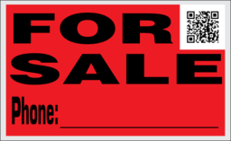 For Sale Sign With Qr Code