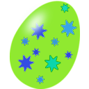 download Purple Easter Egg clipart image with 180 hue color