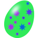download Purple Easter Egg clipart image with 225 hue color