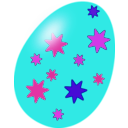 download Purple Easter Egg clipart image with 270 hue color