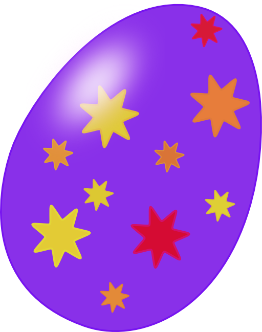 Purple Easter Egg