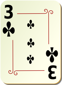 Ornamental Deck 3 Of Clubs