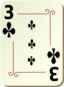 Ornamental Deck 3 Of Clubs