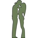 download Couple clipart image with 90 hue color