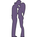 download Couple clipart image with 270 hue color